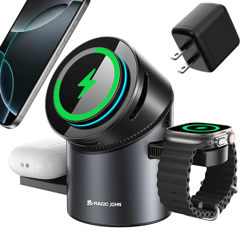 3-IN-1 Wireless Charging Station