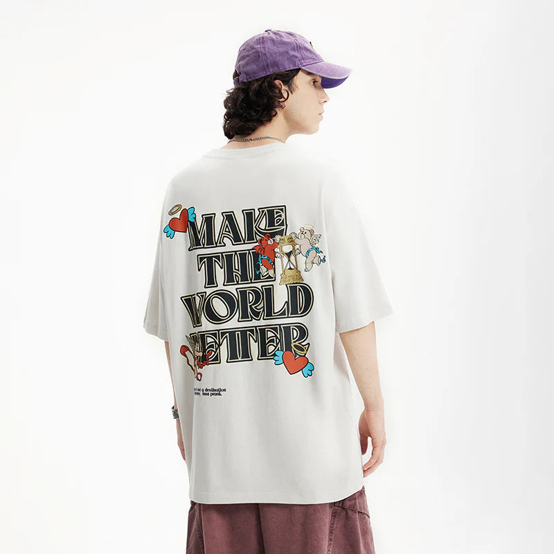 Back Graphic Oversized Tees