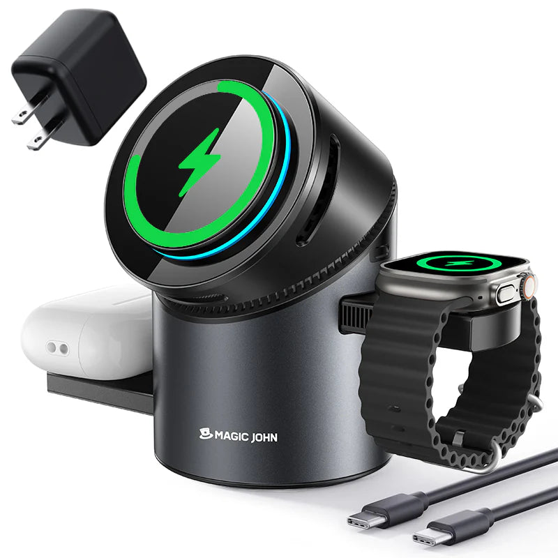 3-IN-1 Wireless Charging Station